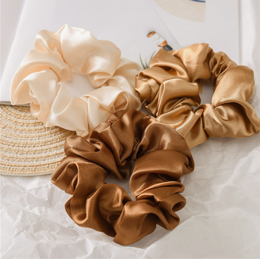 Chai Satin Scrunchie Set