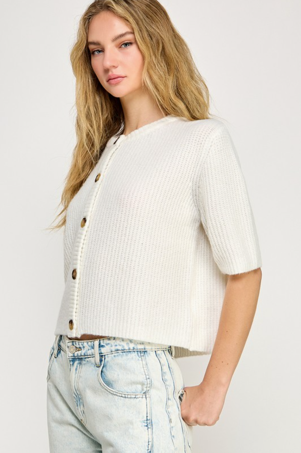 Easy Short Sleeve Cardigan