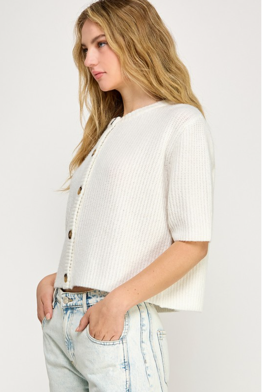 Easy Short Sleeve Cardigan