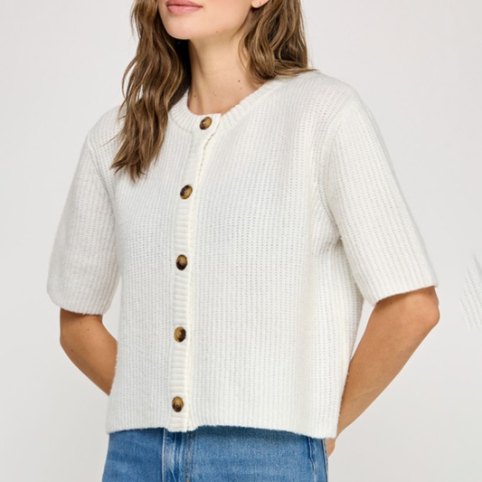 Easy Short Sleeve Cardigan